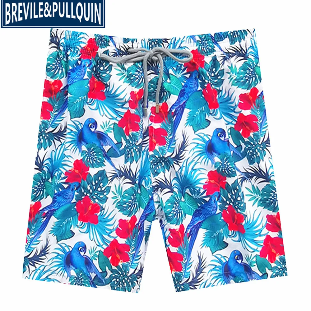 Бренд Bermuda Brevile pullquin мужские пляжные плавки Черепашки пляжные шорты мужские купальники для взрослых парусник шорты с эластичным поясом - Цвет: L