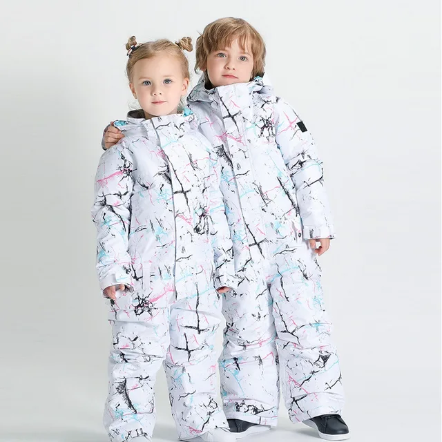US $134.00 SMN Children's Jumpsuit New boy's and girl's Snow Suit snowboarding clothing 10k windproof waterpro
