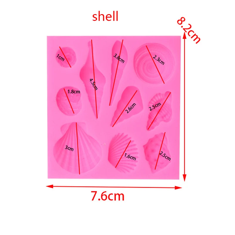3D 인어 꼬리 실리콘 몰드 컵케이크 토퍼 퐁당 몰드 케이크 장식 도구 DIY 베이킹 캔디 클레이 초콜릿 검페이스트 몰드