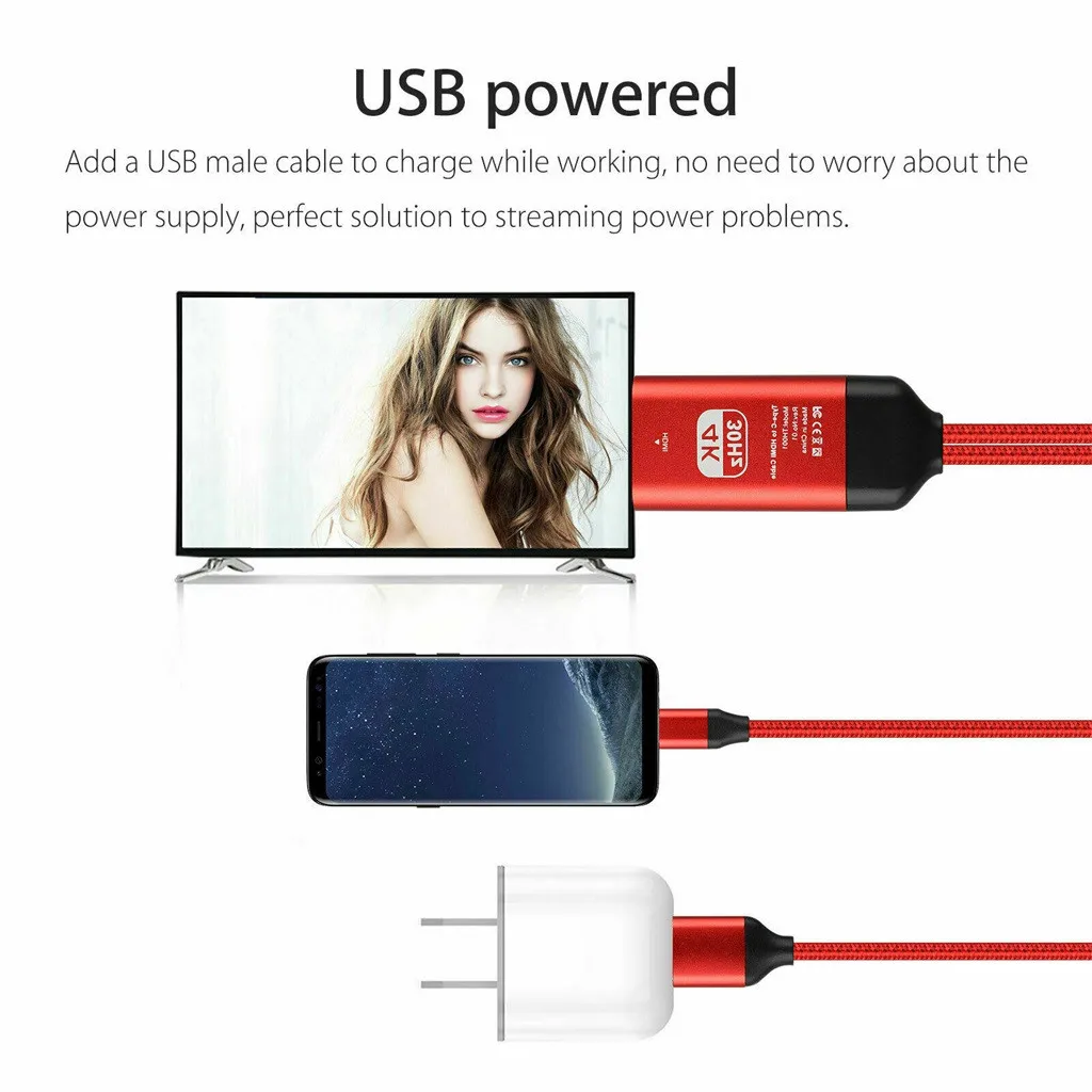 Кабель Usb C type C к HDMI адаптер HDTV 4K Кабель-адаптер конвертер для samsung Galaxy S10 S9 Note 9 телевизор адаптер Usb