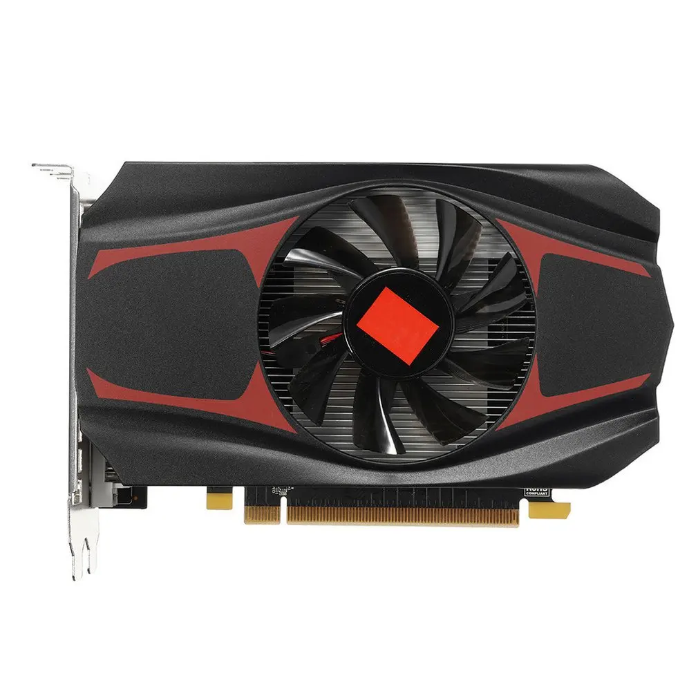HD7670 1GB 128bit Video Card Graphics Cards Independent Gaming Graphics Card Desktop Office Home Computer PC Accessories