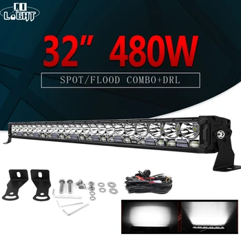

CO LIGHT 12D Led Light Bar Combo 32" 480W DRL For 4x4 Off road 4WD ATV UAZ Truck Tractors Trailer SUV 12V 24V Driving Work Light