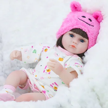 

42cm Reborn Baby doll Soft Silicone Reborn Boneca Menina Dolls Handmade Realistic lifelike doll Toddler Princess toys for kids