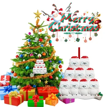 

Christmas Decorations For Home DIY Personalized Christmas Tree Pendants Hanging Ornament 2020 Window Christmas Decorations #BL2