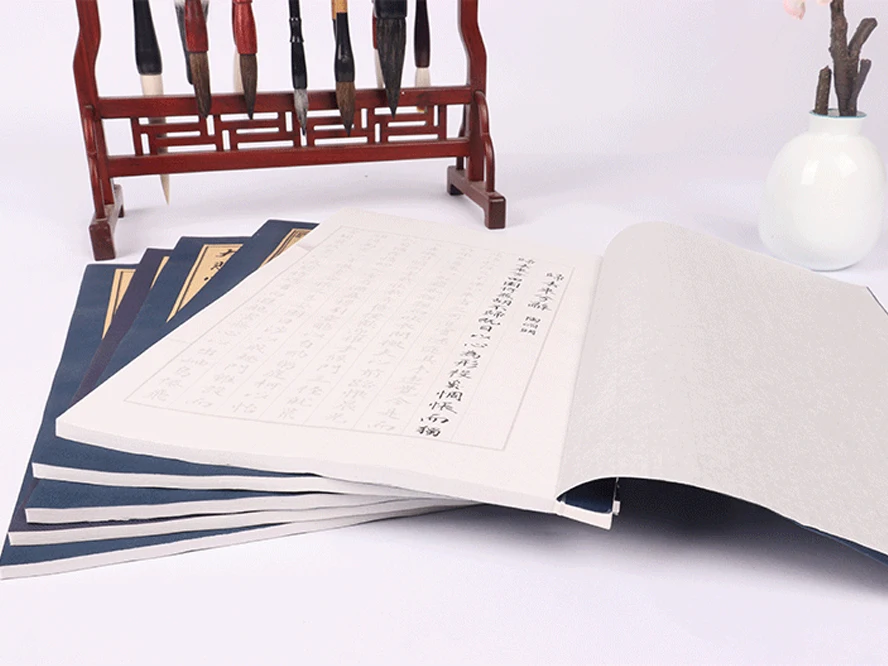 1 шт. традиционная китайская каллиграфия копировальная книга рисовая бумага модель каллиграфии для практики записная книжка