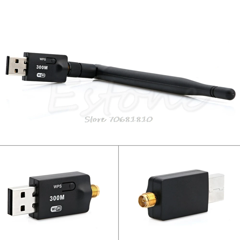 300 Мбит/с USB беспроводной Wifi адаптер Dongle LAN 802.11n/g/b интернет-сеть