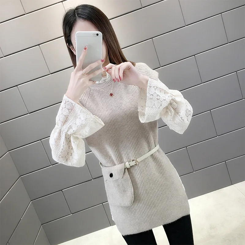 

New Style Lace Base Waistcoat Two-Piece 2020 Spring Elegant Underwear Western Style WOMEN'S Suit Fashion Dress