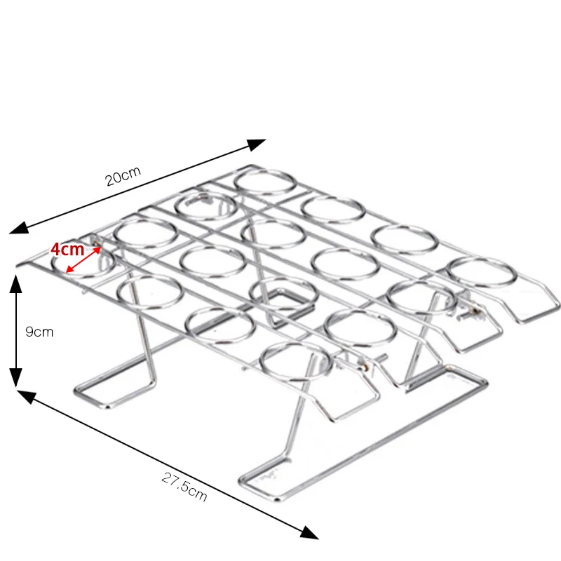 Diy Ice Cream Cone Holder Stainless Steel Ice Cream Cone Display Rack Baking Cake Cone Cupcake Cooling Tray Rack Holder Stand