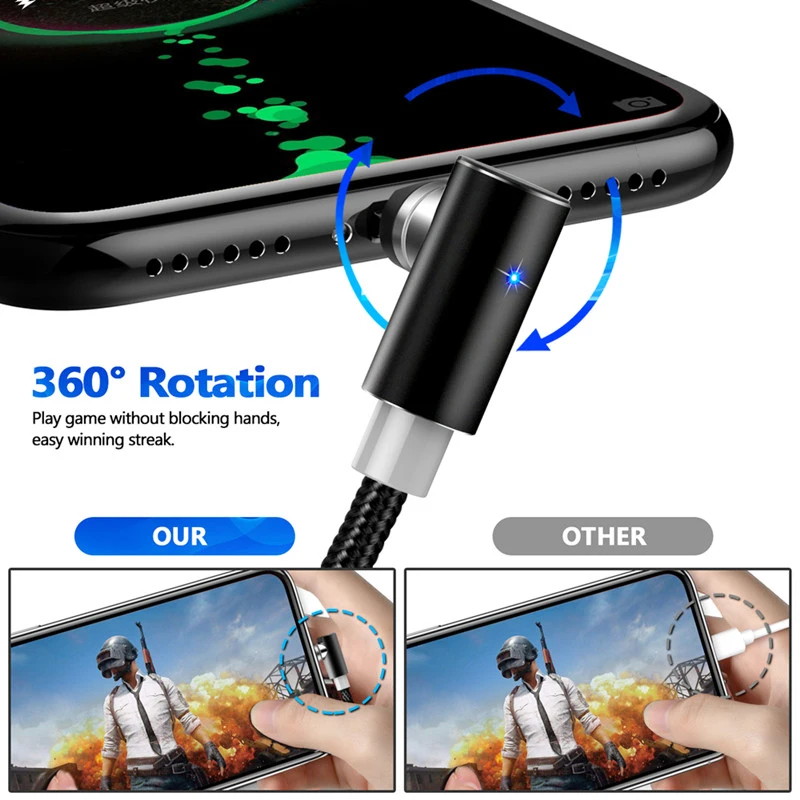 Магнитный кабель Type C Micro USB для iPhone быстрой зарядки провод магнитное зарядное
