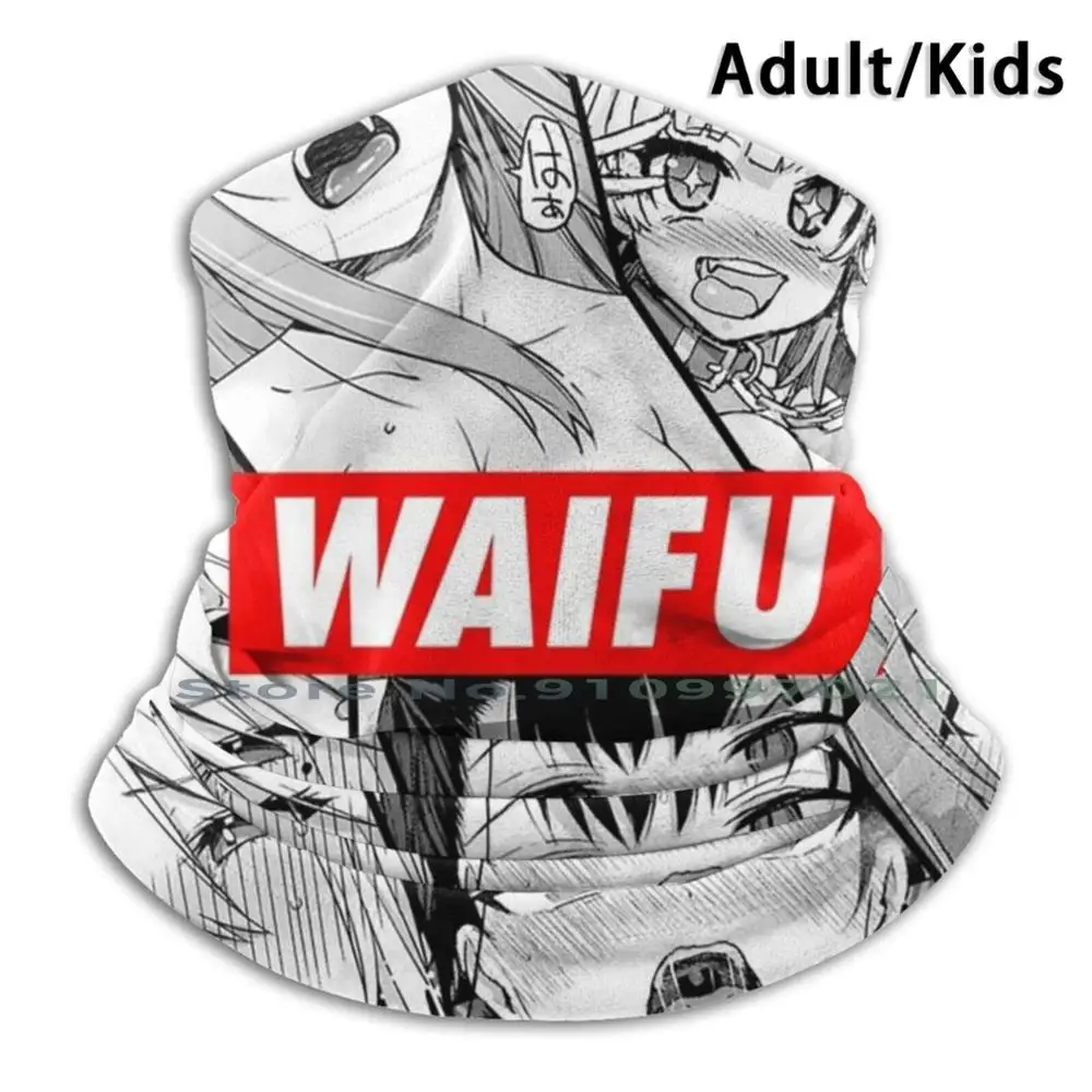 Шарф-маска с коллажем Waifu шарф-маска для шеи и лица платок бандана маскариллы