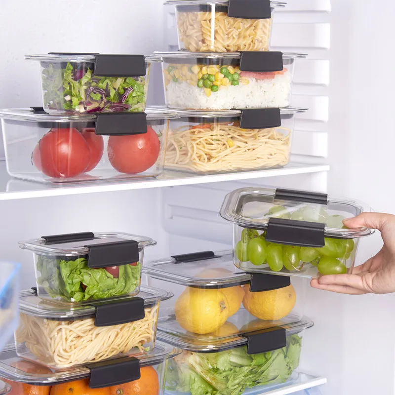 Food Storage Container with Airtight Lid Kitchen Vegetable Storage Tins Kitchen  Canisters for Home Countertop - AliExpress