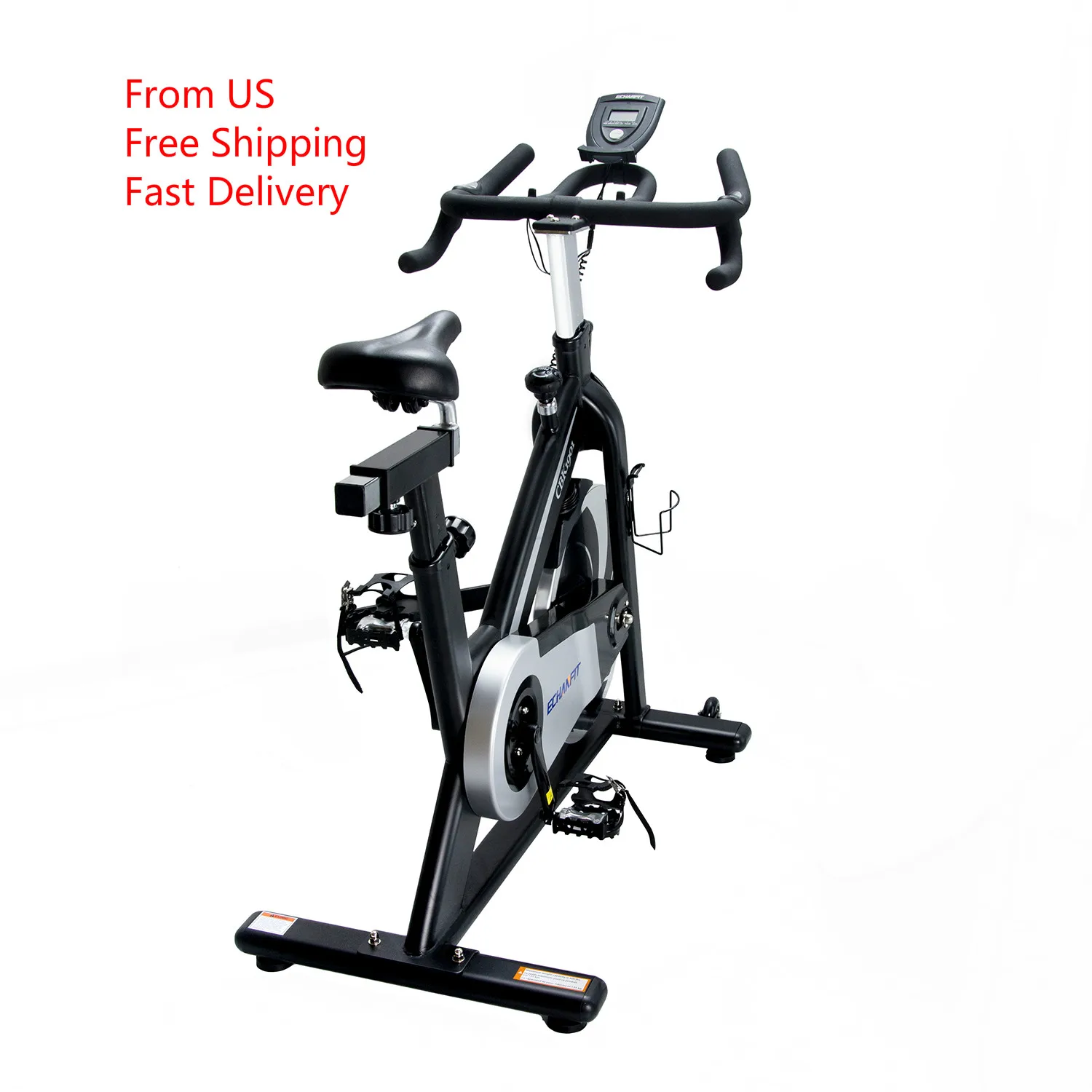 

CBK1901 Indoor Cycling Bikes 2-way Adjustable Handlebars Cycling Exercise Bike Magnetic Belt Drive Indoor Bike Home Gym Trainer