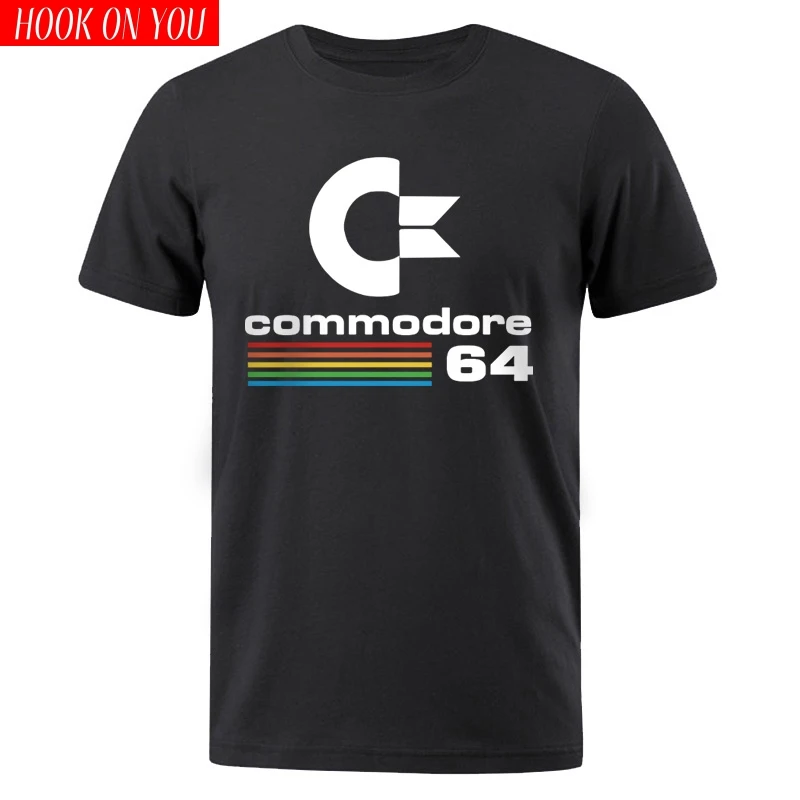 Мужские футболки 2020 летняя футболка с принтом Commodore 64 C64 SID Amiga Ретро крутая