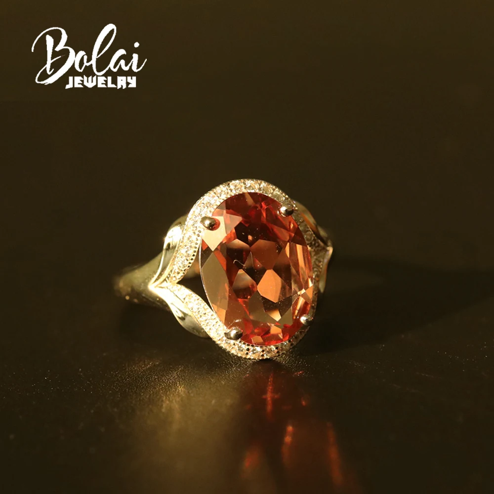 

5.5ct color change zultanite Ring diaspore Oval cut 10*14mm created gemstone fine jewelry 925 sterling silver for women bolai