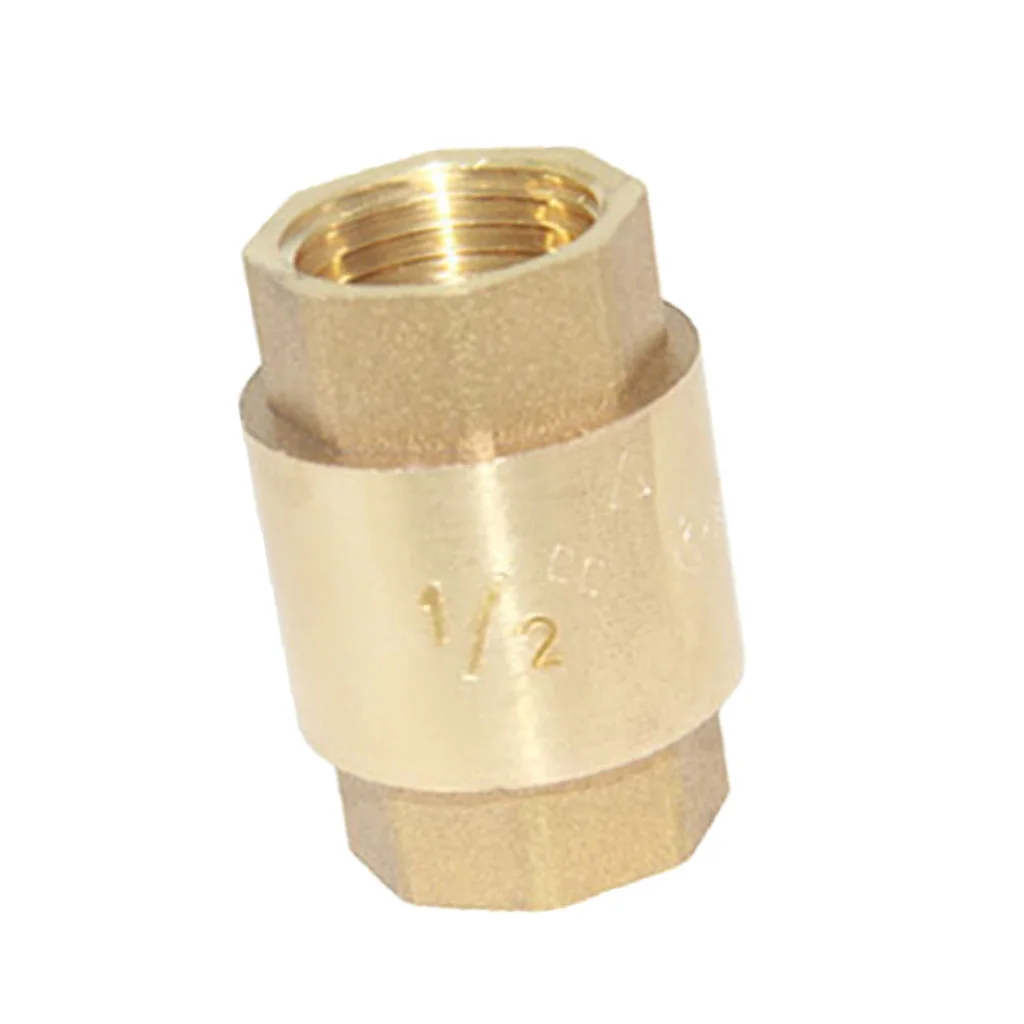 1/2'' NPT Brass Internal Threaded Air Compressor Check Valve Spring Vertical Non Retrun | Обустройство дома