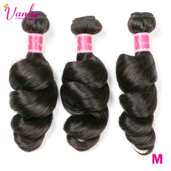 

Loose Wave Bundles Malaysian Hair Weave Bundles 3 Bundles 100% Remy Human Hair Bundles Natural Black Wholesale Vanlov Hair
