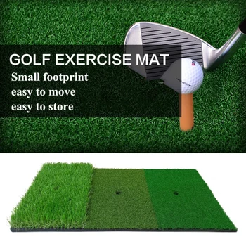 

2020 Artificial Grass Golf Practice Mat Lawn Nylon Grass Rubber Tee Backyard Outdoor Golf Hitting Mats Durable Training Pad New