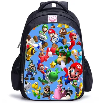 

Beautiful Mario School Bags Sonic the Hedgehog Children Boys Girls Backpack Casual Sports Daily Beautiful Teenage Rucksack