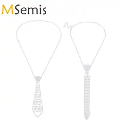 MSemis женские хрустальные кисточки горный хрусталь ожерелье с галстуком блестящий воротник ювелирные изделия Аксессуары для банкета