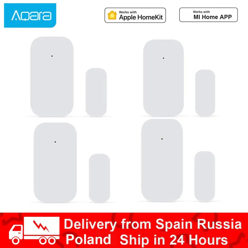 Датчик двери Xiaomi Aqara Zigbee Беспроводной сенсор для окон и дверей работает со шлюзом