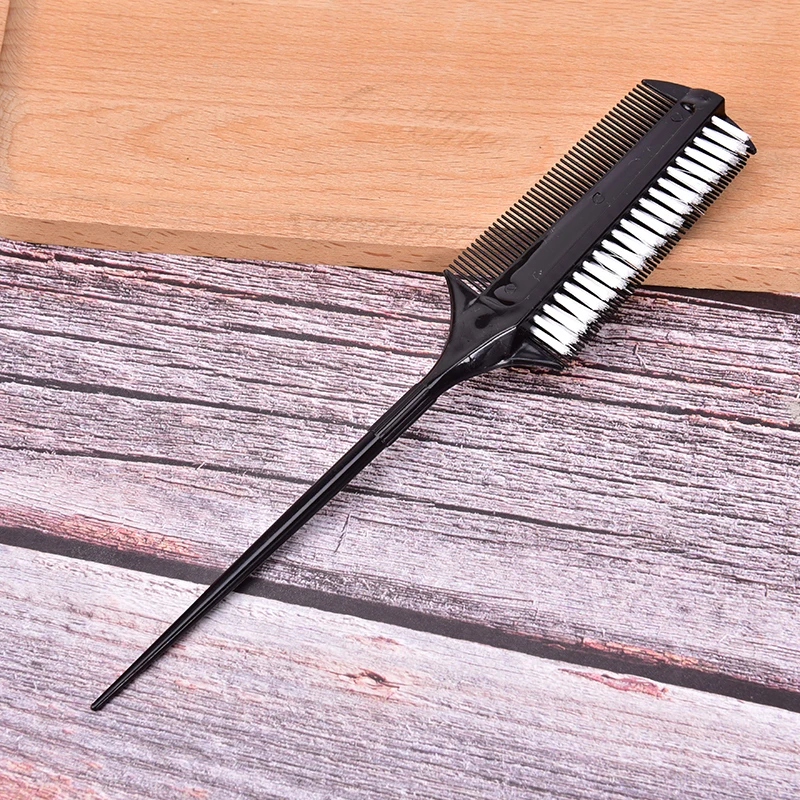 

Hair Styling Tools Professional Hairdressing Double Side Dye Comb With Nylon Hair Drying Brush Tinting Combs Hair Color Brush