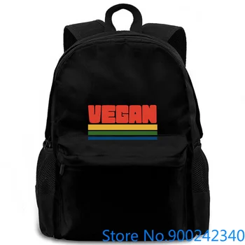 

Vegan Vintage Style Vegans Retro 70s " women men backpack laptop travel school adult student