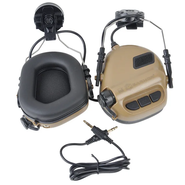 EARMOR тактические наушники с шумоподавлением для защиты слуха для быстрых шлемов M31H шлемы адаптер военные охотничьи наушники