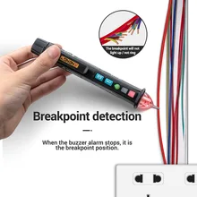 Бесконтактный детектор напряжения переменного тока тестер метр VD409B Crcuit выключатель Finder светодиодный тестер 12-1000 В ручка провода трекер сканмаркер