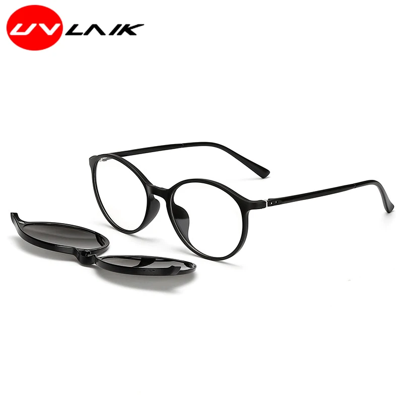 UVLAIK TR90, магнит, мужские, женские, поляризационные солнцезащитные очки, Ретро стиль, фирменный дизайн, солнцезащитные очки с линзами, поляризационные, с антибликовым покрытием, с защитой от ультрафиолета