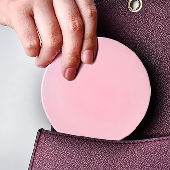 

Mini Double-Sided Makeup Mirror with LED Light Folding Pocket Mirror Makeup Tool USB Charging Cosmetic Mirror Internet Celebrity