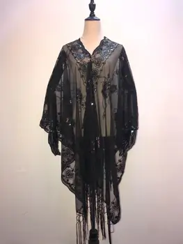 

Fashionable Oversize sequins Women top clothes 2019 new Style Summer V-neck net material Women's Top dresses