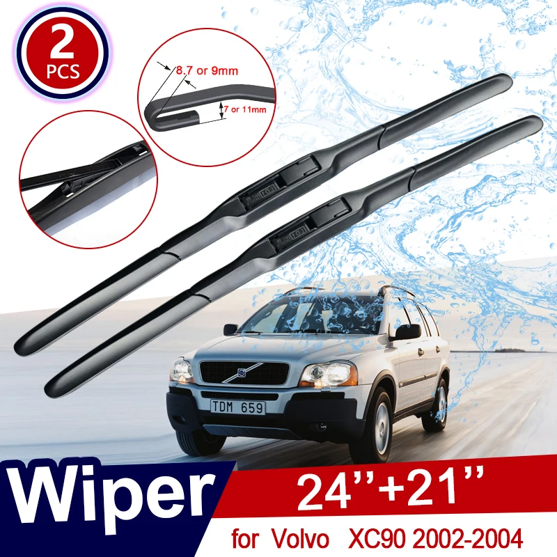 Car Wiper Blades Windshield for Volvo XC90 2002 2003 2004 Front