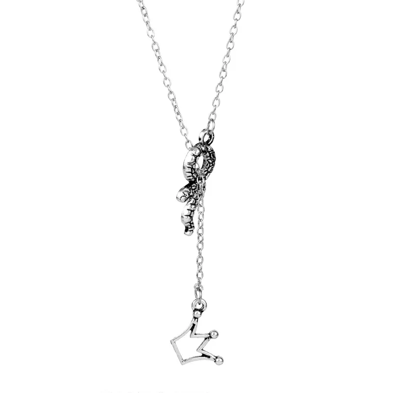 Riverdale Necklace Vintage Silver Jughead Jones Crown Pendant Chain Unisex Props Gift Jewelry | Украшения и аксессуары