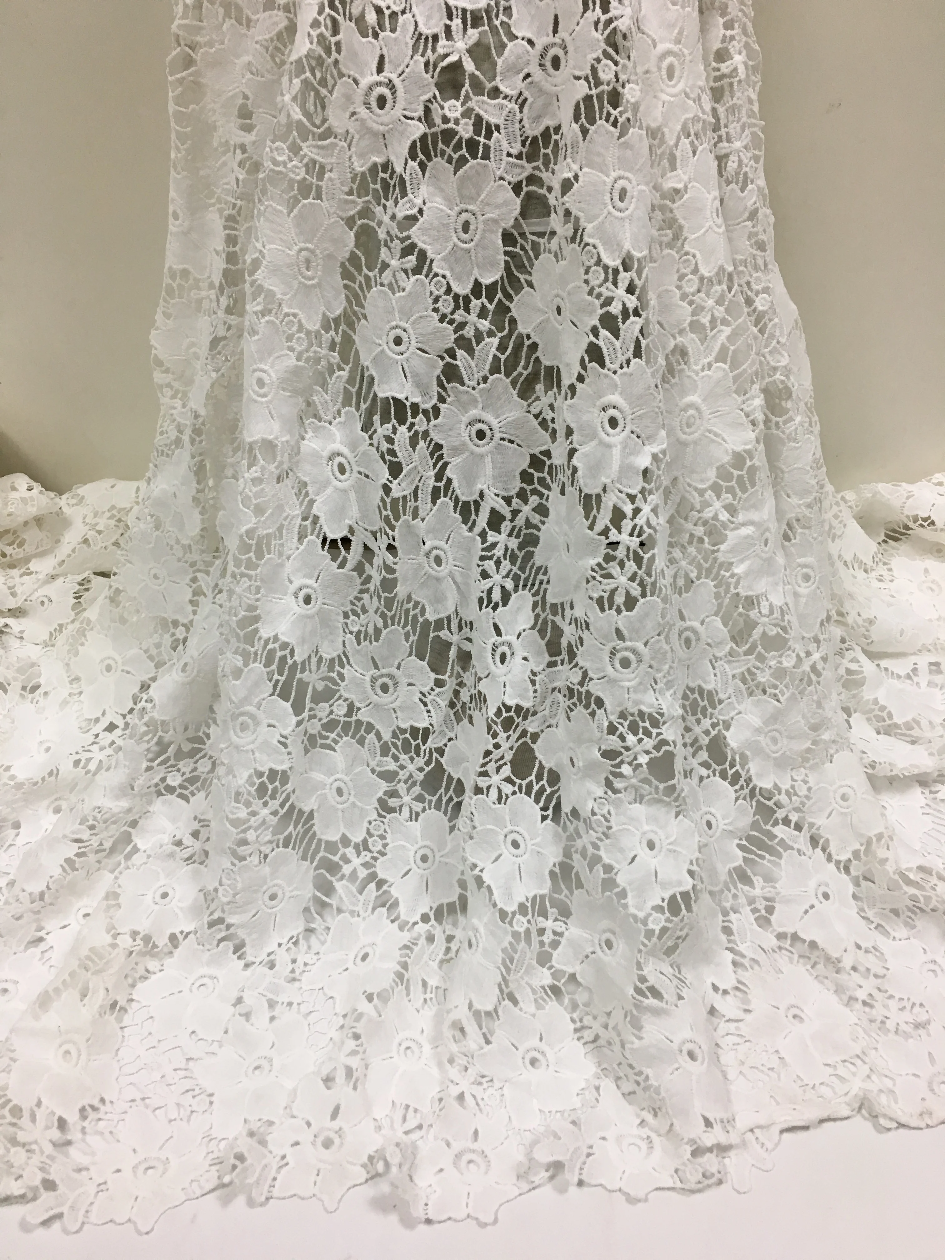 

African lace fabric 2020 High quality Nigerian French lace fabric wedding dress