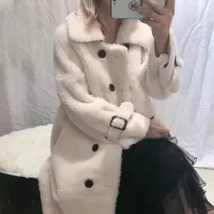 Bella philosophy Wonder новое зимнее Однотонное шерстяное пальто для девушек элегантное двубортное теплое пальто Женская Повседневная Верхняя одежда из овечьей шерсти - Цвет: W1