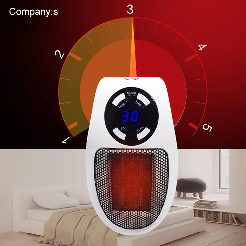 Портативный электрический обогреватель персональный ОБОГРЕВАТЕЛЬ PTC Отопление с дистанционным управлением таймер регулируемый термостат Защита от перегрева
