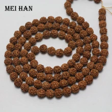 Meihan(108 бусин/набор) натуральный 9-10 мм Ваджра Бодхи Гладкий Круглый Бисер для ювелирных изделий DIY женский браслет ожерелье