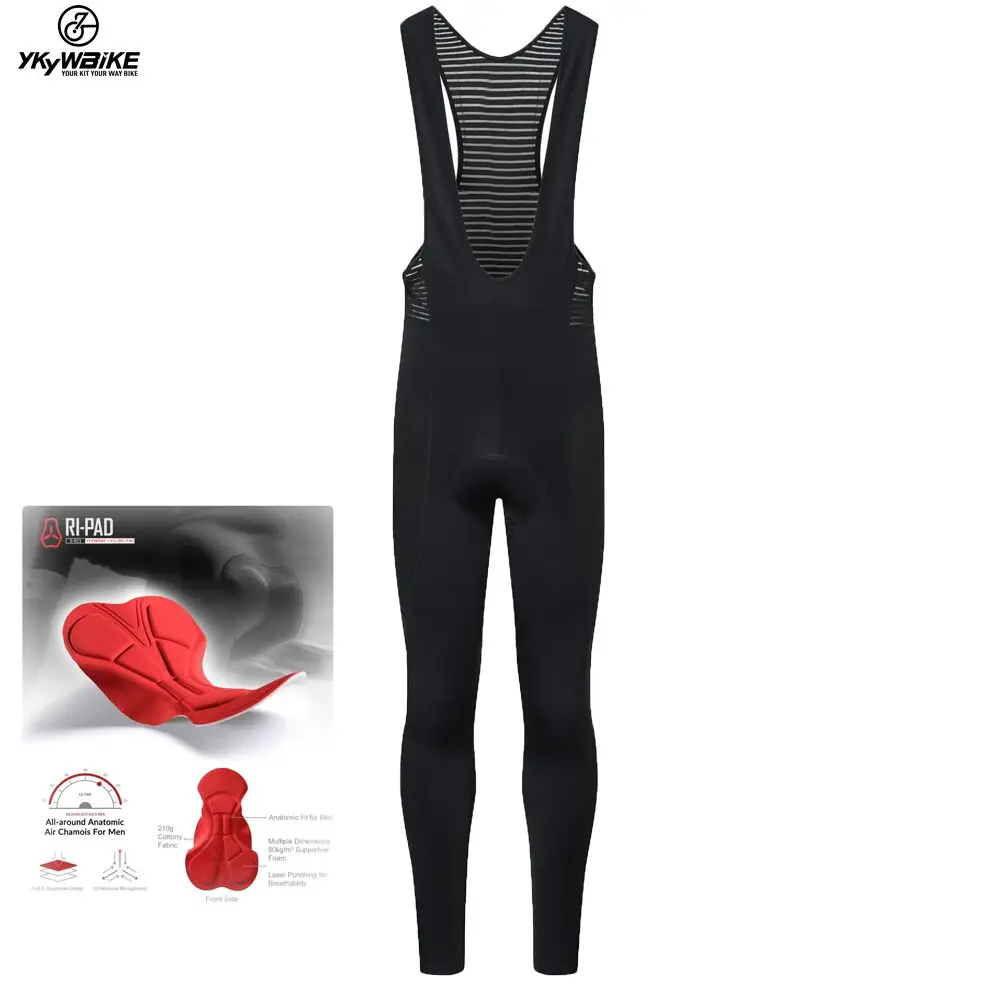 YKYWBIKE Cycling Pants Men PRO Bike Long  Pants Cool Breathable Cycling bib Pants Quick Dry Bike Tight Pants MTB