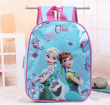 

Disney cartoon princess children backpack kindergarten bag Frozen girl boy cars bag for school student storage book