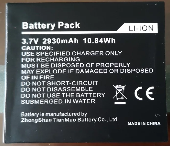 Аккумулятор PHIXFTOP ODYSSEY+ для мобильного телефона CROSSCALL 2930 мАч, Аккумулятор 3,7 в
