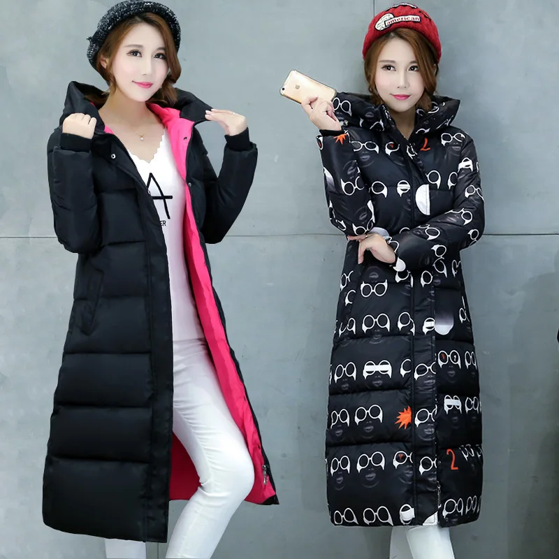 

Large Size Long over-the-Knee Thick Cotton-padded Clothes Women's 2019 Winter New Style Korean-style Slim Fit down Jacket Cotton