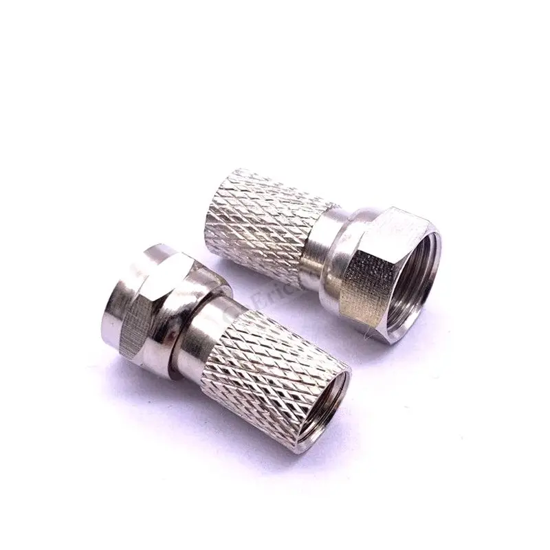 Разъем типа RG6 для коаксиального кабеля спутникового телевидения разъем