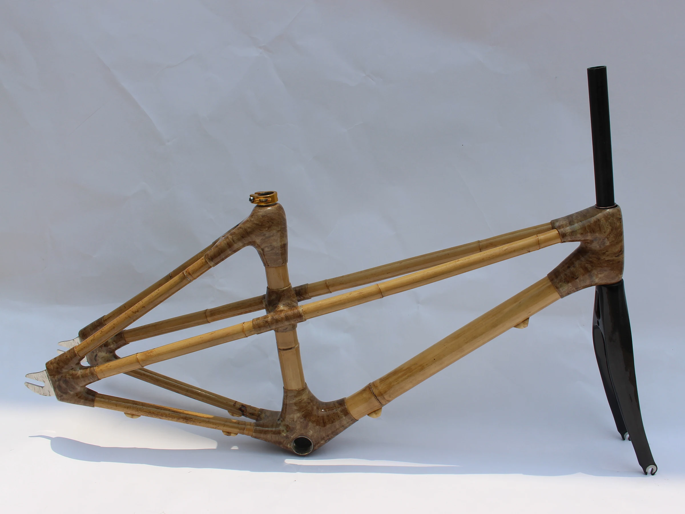 Бесплатная доставка! Бамбуковая рама для шоссейного велосипеда Fixie
