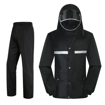

Mens Overalls Rain Coat Motorcycle Rainstorm Rain Coat Jacket Pantalon Moto Impermeable Riding Waterproof Rider Rainsuit
