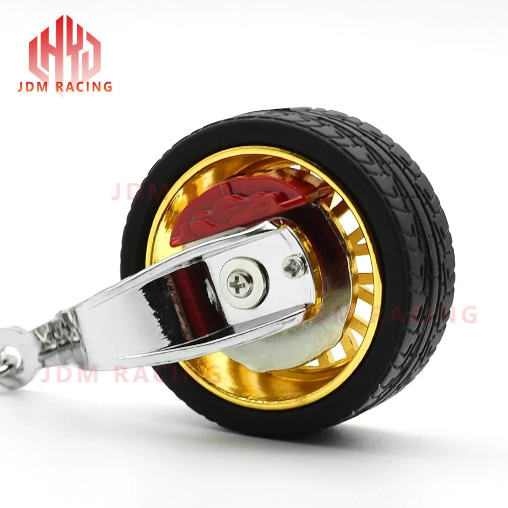 B with Brake discs Горячая HellaFlush стиль колеса обода для CCW A050 гоночный резиновый брелок с шиной обод колеса брелок для автомобиля колеса брелок для ключей - Название цвета: B with Brake discs