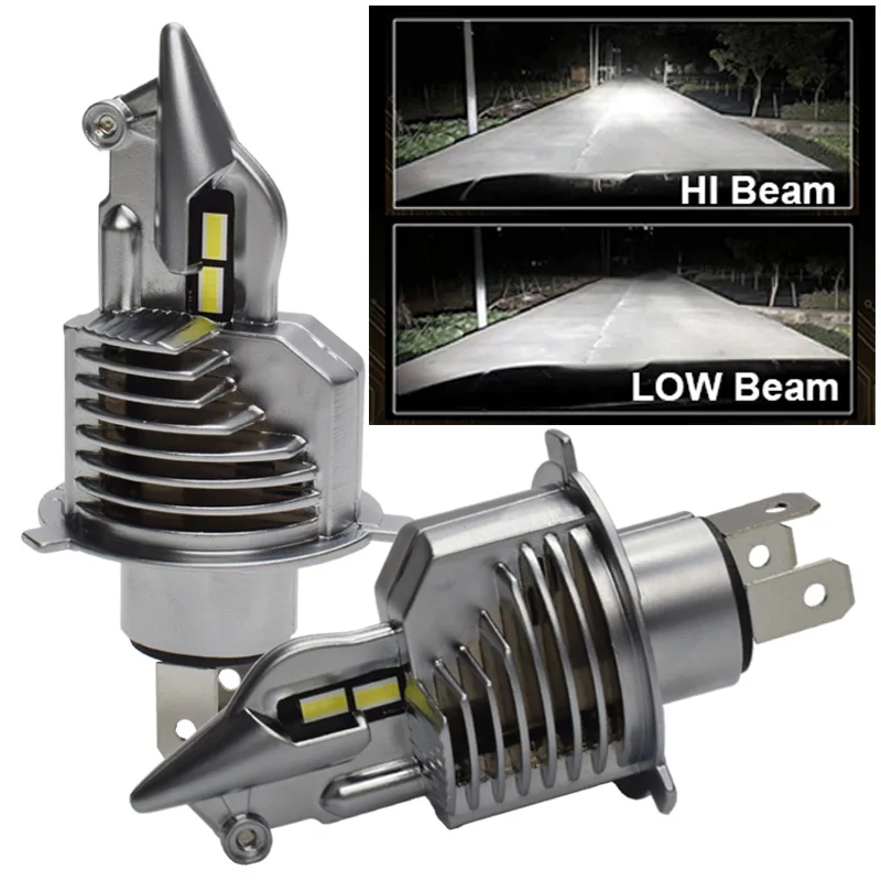 

JALN7 H4 Led Headlight Bulb Fighter Car LED Light 9003 HB2 High Low Beam Bulb 12V 24V Motorcycle HS1 Lamp 6500K Auto Light 6500K