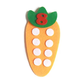 

DIY Math Toys Kindergarten Match Teaching Aids for Kid Gifts 1-10 Montessori Educational Toy Non-woven Children Puzzle Handmade