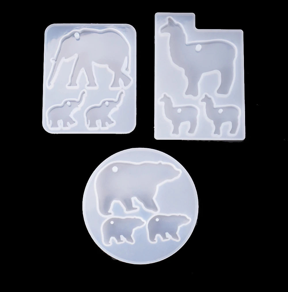 

Подвеска с изображением животного DIY силиконовая форма слон Семья Чистая Форма для УФ смола эпоксидная смола для изготовления ювелирных изделий Изделия из смолы ювелирные инструменты