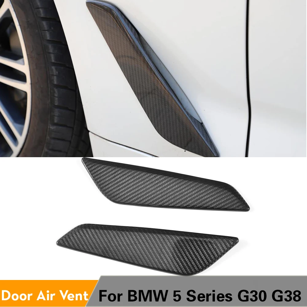 Carbon Fiber Car Side Fender Vents Exterior Trims For Bmw 5 Series G30 G31 G38 530i 540i M Sport