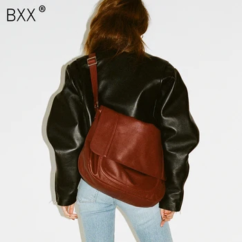 

[BXX] 2020 Brand Designer Women's Single Shoulder Crossbody Bag Large Capacity Tote Bag Street Wear Soft Shopping Bags HJ555